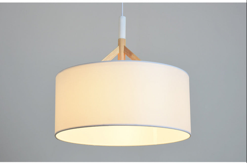 Creative Bar Counter Cafe Restaurant Pendant Light Simple Modern Solid Wood Art Single Head Restaurant Dining Table Pendant Light