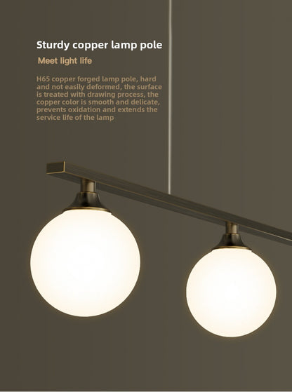 Restaurant Pendant Light Nordic Simple Modern Dining Room Living Room Light Creative Personality Bedroom Bar Light All Copper 2019 New Model