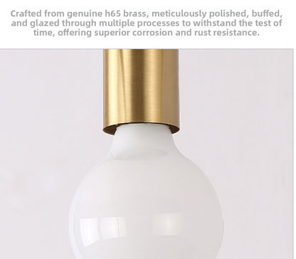 Aisle Light All-Copper Light Foyer Simple Modern Style Unique Room Light Entrance Balcony Corridor Brass Ceiling Light