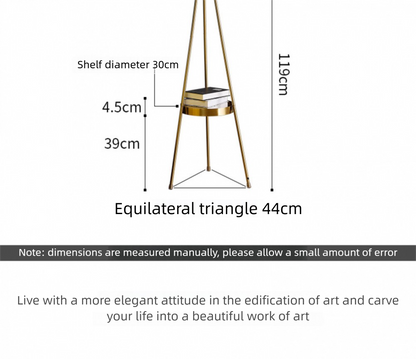 Nordic Light Luxury Floor Lamp Living Room Bedroom Bedside Creative Distinctive Glass Ball Tripod Storage Vertical Table Lamp