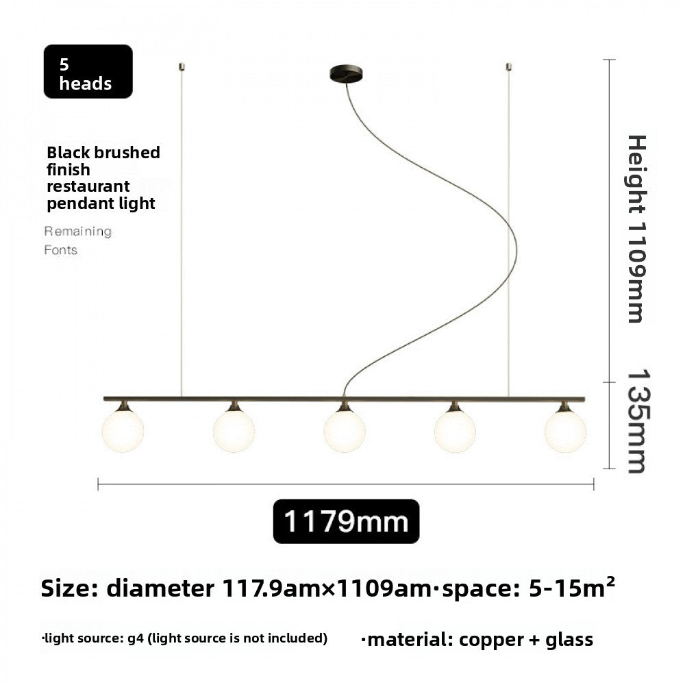 Restaurant Pendant Light Nordic Simple Modern Dining Room Living Room Light Creative Personality Bedroom Bar Light All Copper 2019 New Model