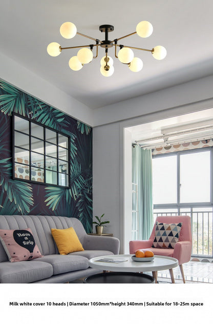 Nordic Lighting Simple Living Room Lamp Modern Style Designer Creative Light Luxury Bedroom Study Dining Room Magic Bean Pendant Light