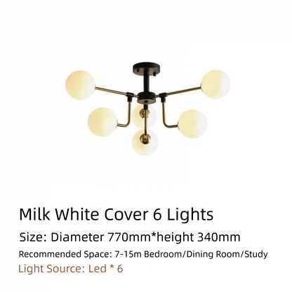 Nordic Lighting Simple Living Room Lamp Modern Style Designer Creative Light Luxury Bedroom Study Dining Room Magic Bean Pendant Light