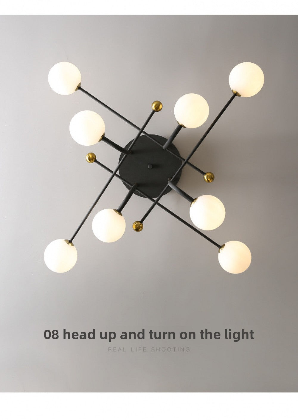 Nordic Ceiling Light Simple Modern Dining Room Living Room Light Elegant Italian Minimalist Creative Magic Bean Light Light Luxury Bedroom Light