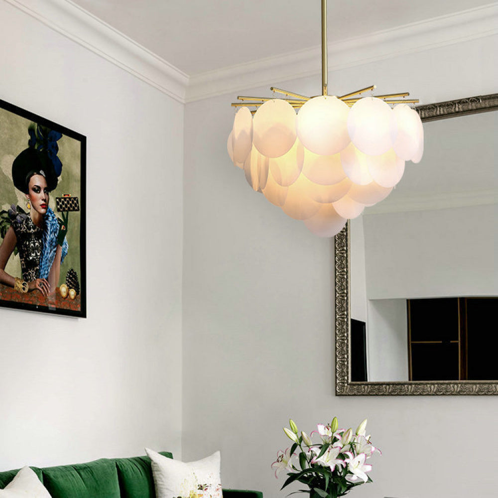 Nordic Restaurant Pendant Light Postmodern Light Luxury Bedroom Living Room Creative Personality Designer Fashion Simple All-Copper Lighting Fixture