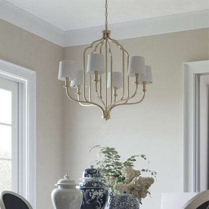 American Style Pendant Light French Retro Villa High-end Living Room Dining Room Light Simple Bedroom Light Home B&B Iron Art Lighting