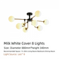 Nordic Lighting Simple Living Room Lamp Modern Style Designer Creative Light Luxury Bedroom Study Dining Room Magic Bean Pendant Light