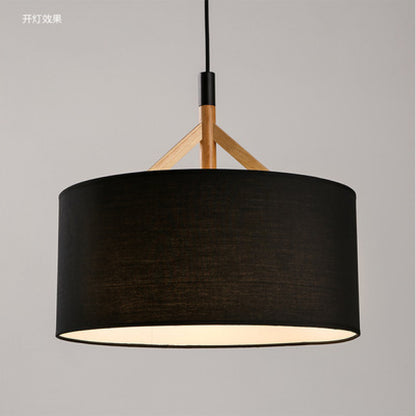 Creative Bar Counter Cafe Restaurant Pendant Light Simple Modern Solid Wood Art Single Head Restaurant Dining Table Pendant Light