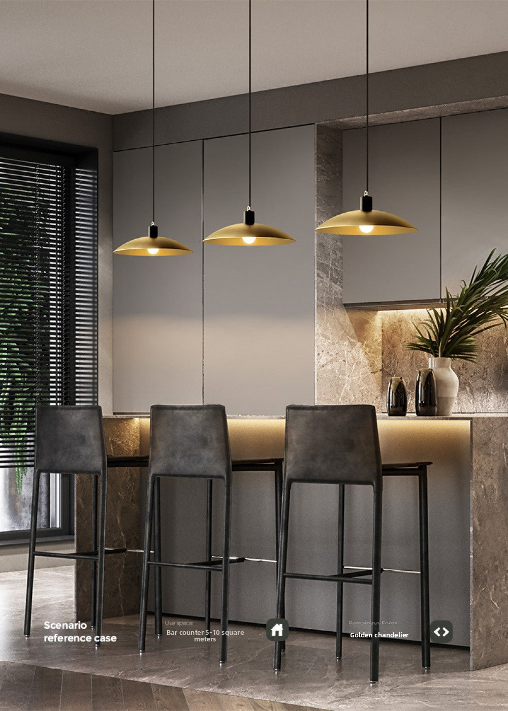 Nordic Single Pendant Dining Room Chandelier Simple Round Bedroom All-Copper Lamp Fashion Creative Bar Brass Small Pendant Light