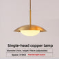 Restaurant Pendant Light Rectangular Nordic Brass Pendant Light Modern Creative Art Industrial Style Bar Round Dining Pendant Light