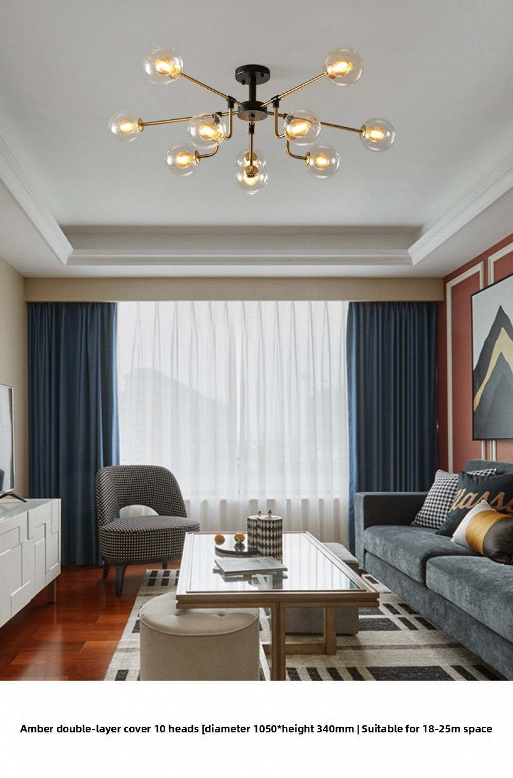 Nordic Lighting Simple Living Room Lamp Modern Style Designer Creative Light Luxury Bedroom Study Dining Room Magic Bean Pendant Light