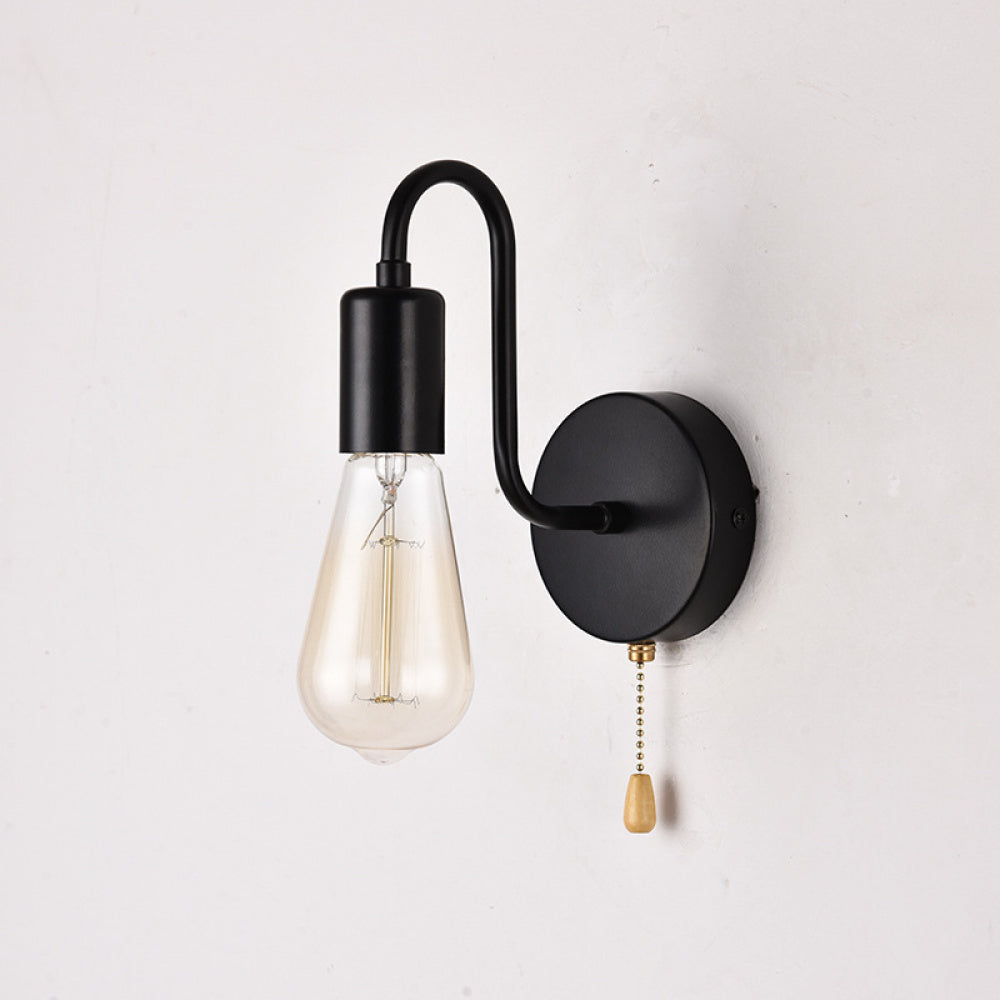 Nordic Creative Personality Modern Simple Zipper Wall Lamp Living Room Bedside Bedroom Study Away Wall Lamps