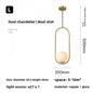 Nordic Style Restaurant Pendant Light Single Head Bedroom Bedside Lamp Bar Creative Personality Simple Modern All-Copper Lamp