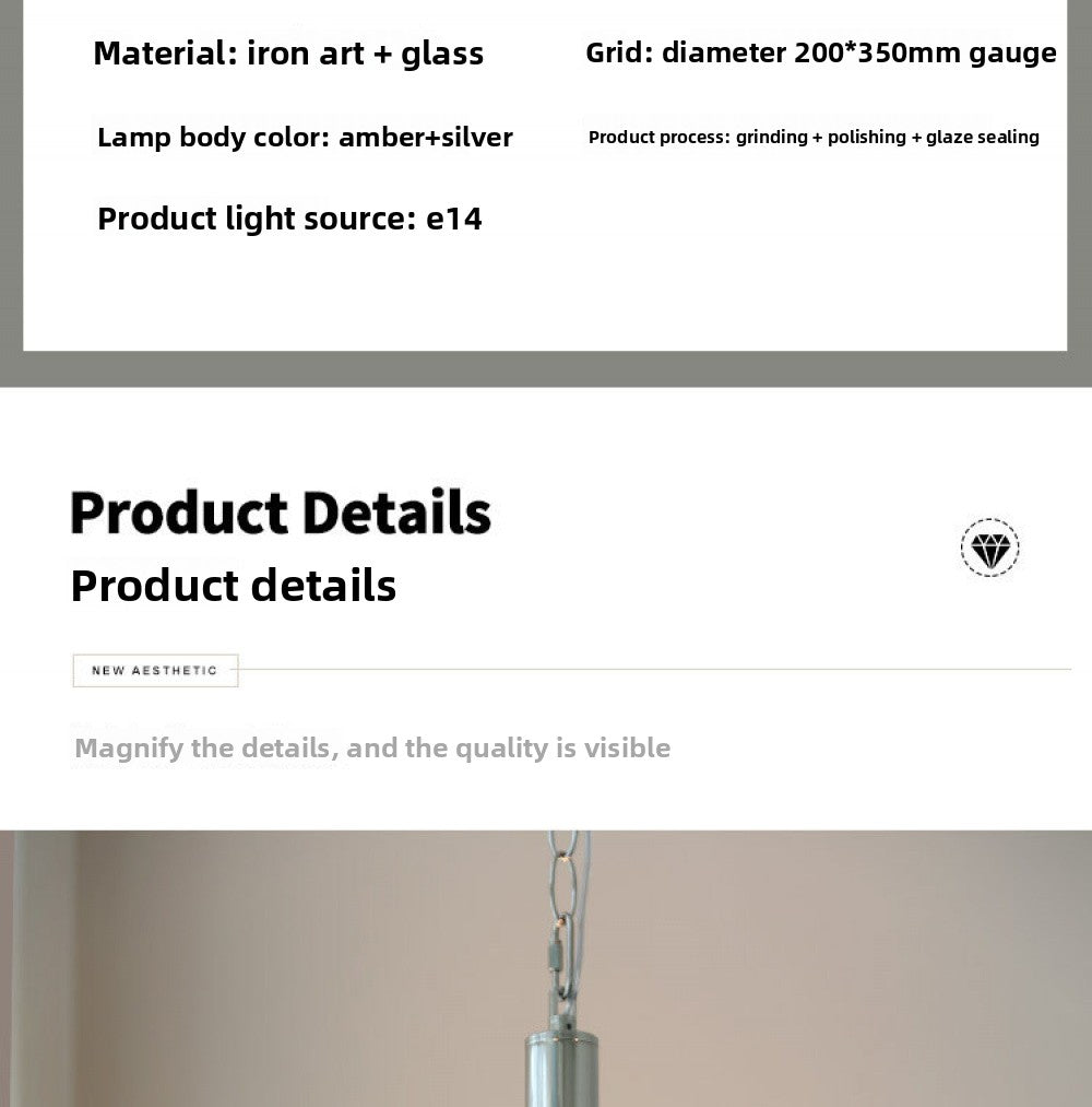 Bauhaus Chrome Silver Bedroom Bedside Pendant Light Designer Model Room Balcony Light Simple Dining Room Bar Pendant Light