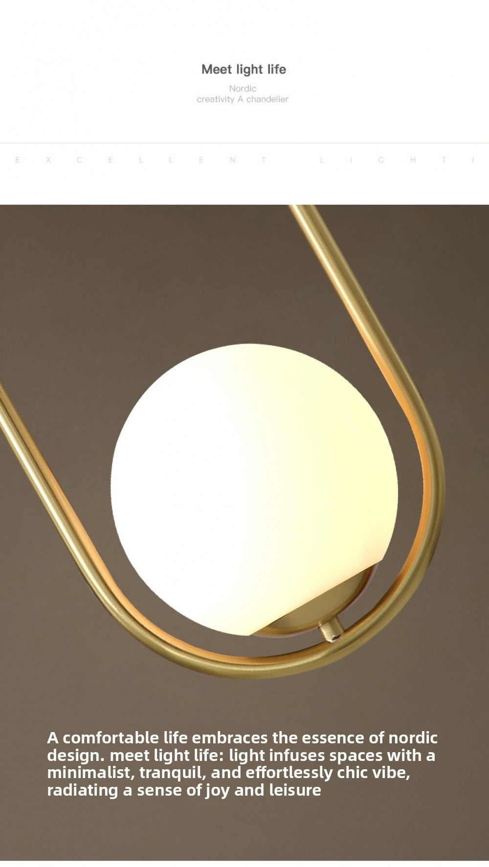 Nordic Style Restaurant Pendant Light Single Head Bedroom Bedside Lamp Bar Creative Personality Simple Modern All-Copper Lamp