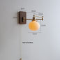 Cross-Border Retro Rotating Wall Lamp Japanese Style Bedside Bedroom Designer with Pull Cord Switch Left and Right Rotatable Long Arm Wall Lamp