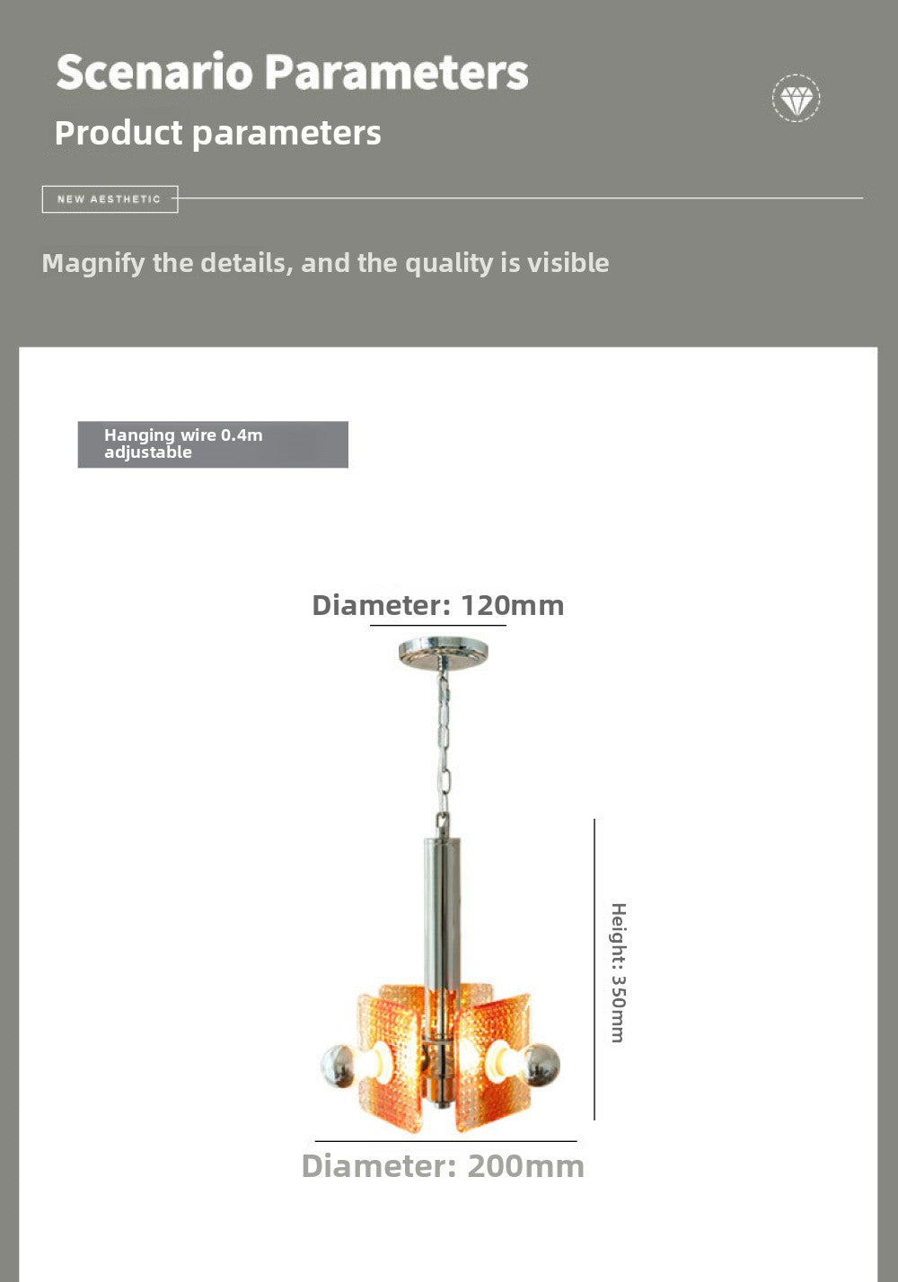 Bauhaus Chrome Silver Bedroom Bedside Pendant Light Designer Model Room Balcony Light Simple Dining Room Bar Pendant Light