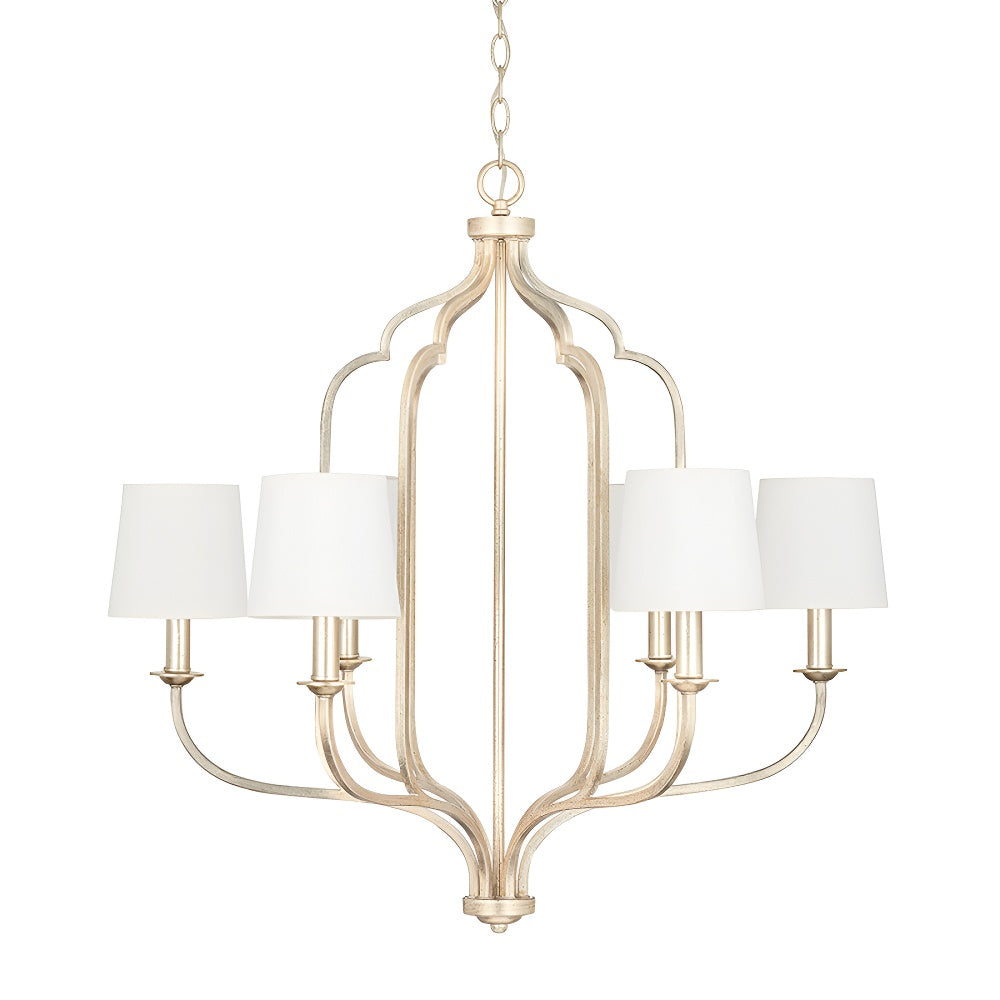 American Style Pendant Light French Retro Villa High-end Living Room Dining Room Light Simple Bedroom Light Home B&B Iron Art Lighting