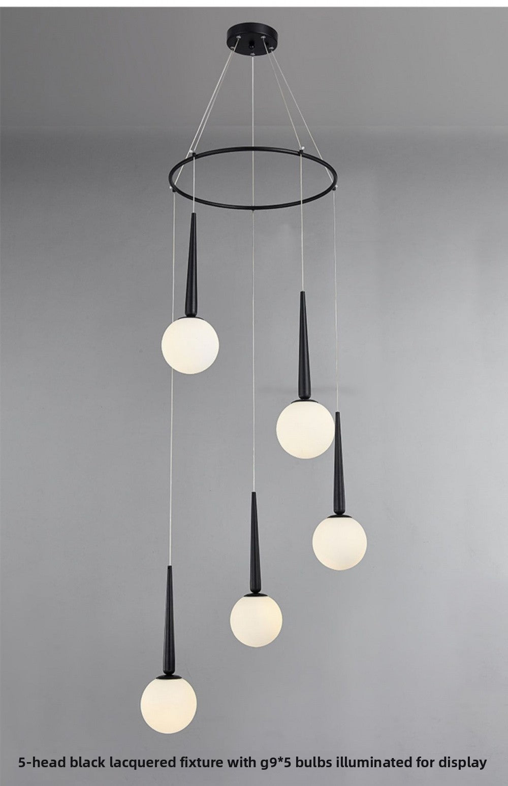 Staircase Chandelier for Duplex, Nordic Loft, Sloping Ceiling, Mezzanine, High Ceiling Villa, Mid-Level, Rotating Staircase, Long Chandelier