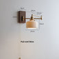 Cross-Border Retro Rotating Wall Lamp Japanese Style Bedside Bedroom Designer with Pull Cord Switch Left and Right Rotatable Long Arm Wall Lamp