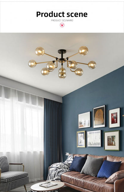 Nordic Lighting Simple Living Room Lamp Modern Style Designer Creative Light Luxury Bedroom Study Dining Room Magic Bean Pendant Light