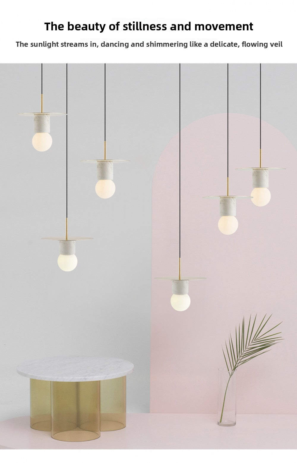 Nordic INS Internet Celebrity Designer Restaurant Bar Small Pendant Light Single Head Creative Personality Light Luxury Bedroom Bedside Lamp