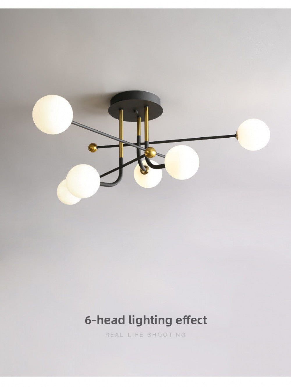 Nordic Ceiling Light Simple Modern Dining Room Living Room Light Elegant Italian Minimalist Creative Magic Bean Light Light Luxury Bedroom Light