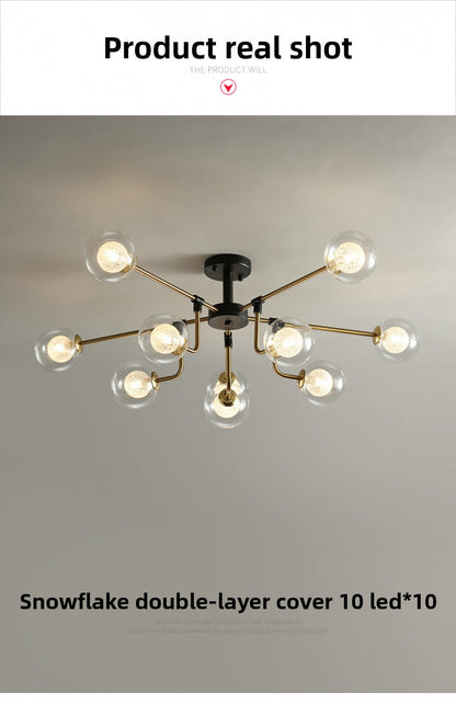 Nordic Lighting Simple Living Room Lamp Modern Style Designer Creative Light Luxury Bedroom Study Dining Room Magic Bean Pendant Light