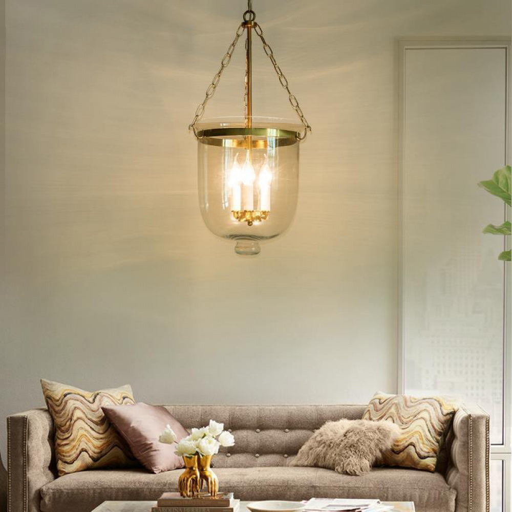 In Stock American Style Restaurant Pendant Light Dining Table Creative Light Luxury Postmodern Glass Hallway Light Entrance Hallway American Style Pendant Light