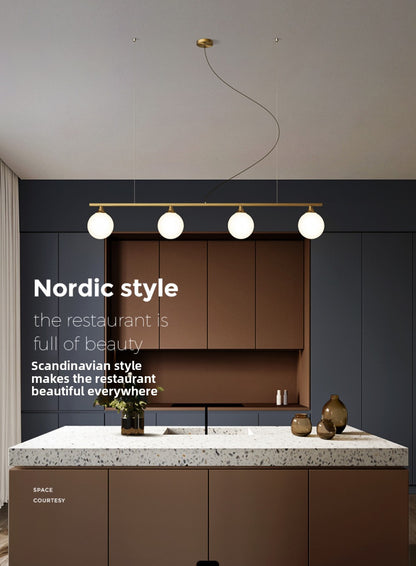 Restaurant Pendant Light Nordic Simple Modern Dining Room Living Room Light Creative Personality Bedroom Bar Light All Copper 2019 New Model