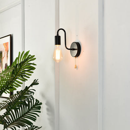 Nordic Creative Personality Modern Simple Zipper Wall Lamp Living Room Bedside Bedroom Study Away Wall Lamps