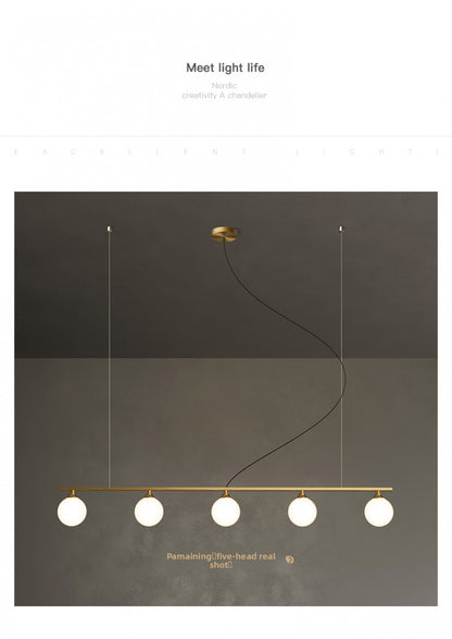 Restaurant Pendant Light Nordic Simple Modern Dining Room Living Room Light Creative Personality Bedroom Bar Light All Copper 2019 New Model