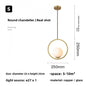 Nordic Style Restaurant Pendant Light Single Head Bedroom Bedside Lamp Bar Creative Personality Simple Modern All-Copper Lamp