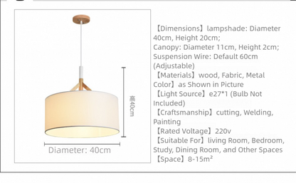 Creative Bar Counter Cafe Restaurant Pendant Light Simple Modern Solid Wood Art Single Head Restaurant Dining Table Pendant Light
