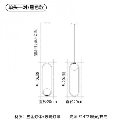 Staircase Long Pendant Light Modern Light Nordic Loft Apartment Duplex Rotating Light Creative Personality Simple Living Room Pendant Light