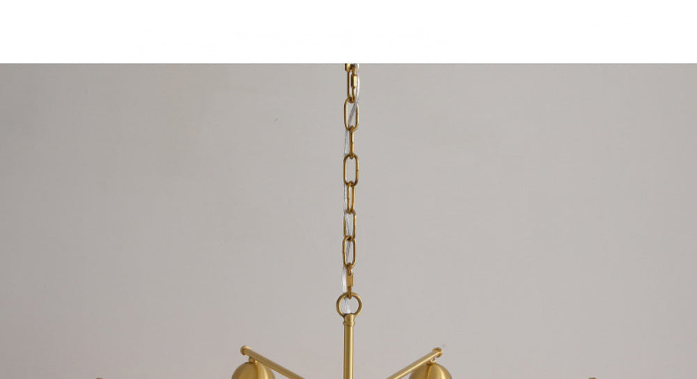 Vintage Living Room Chandelier Ceiling Light Luxury Elegant High-end Palace Style All-copper Ceramic Lighting Dining Room Master Bedroom Lamp