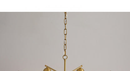 Vintage Living Room Chandelier Ceiling Light Luxury Elegant High-end Palace Style All-copper Ceramic Lighting Dining Room Master Bedroom Lamp