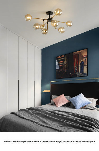 Nordic Lighting Simple Living Room Lamp Modern Style Designer Creative Light Luxury Bedroom Study Dining Room Magic Bean Pendant Light