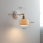 New Japanese pleated wall lamp bedroom bedside Nordic homestay living room background wall designer full copper lamp