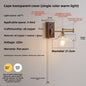 Nordic Japanese Style Bedroom Bedside Wall Lamp Copper Color Retro Simple Stair Aisle Lamp Living Room TV Background Wall Wall Lamp