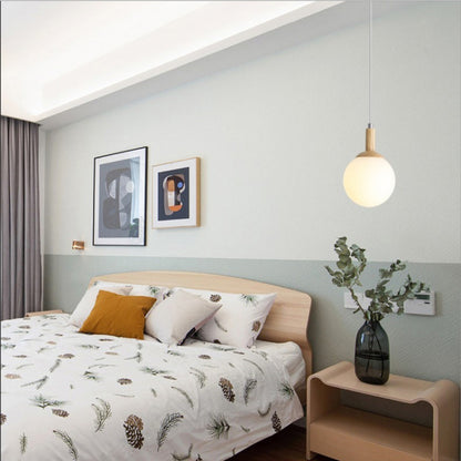 Modern Minimalist Duplex Staircase Long Pendant Light Nordic Creative Stairwell Villa Apartment Magic Bean Rotating Solid Wood Pendant Light