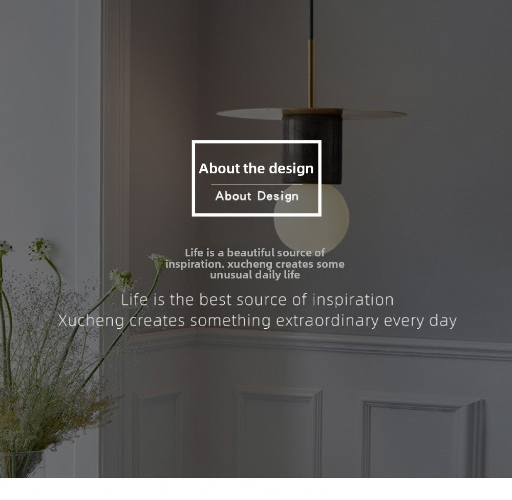 Nordic INS Internet Celebrity Designer Restaurant Bar Small Pendant Light Single Head Creative Personality Light Luxury Bedroom Bedside Lamp