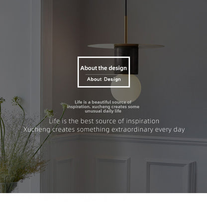 Nordic INS Internet Celebrity Designer Restaurant Bar Small Pendant Light Single Head Creative Personality Light Luxury Bedroom Bedside Lamp