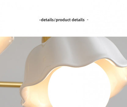 Vintage Living Room Chandelier Ceiling Light Luxury Elegant High-end Palace Style All-copper Ceramic Lighting Dining Room Master Bedroom Lamp