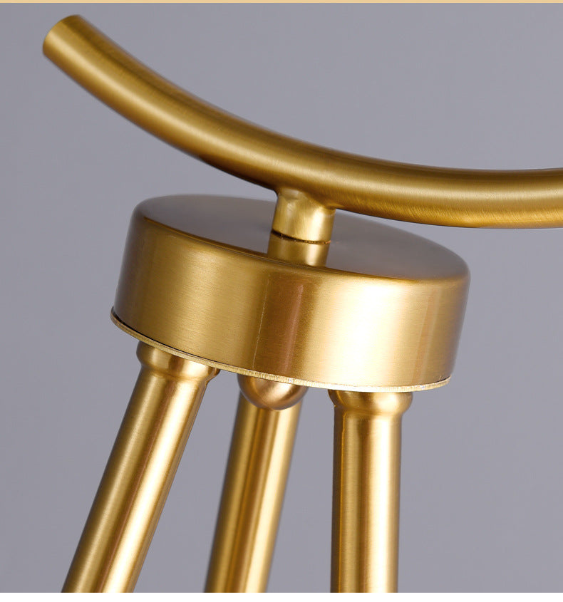 Nordic Light Luxury Floor Lamp for Living Room and Bedroom, Creative and Unique Glass Ball Tripod Standing Table Lamp