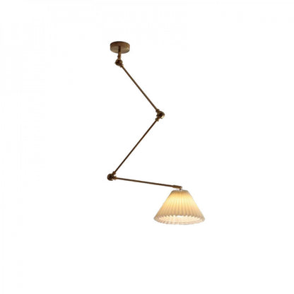 New Adjustable Dining Room Pendant Light Nordic Designer Island Small Bedroom Work Desk Designer Pleated Lighting Fixture