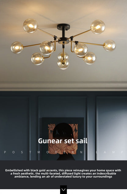 Nordic Lighting Simple Living Room Lamp Modern Style Designer Creative Light Luxury Bedroom Study Dining Room Magic Bean Pendant Light