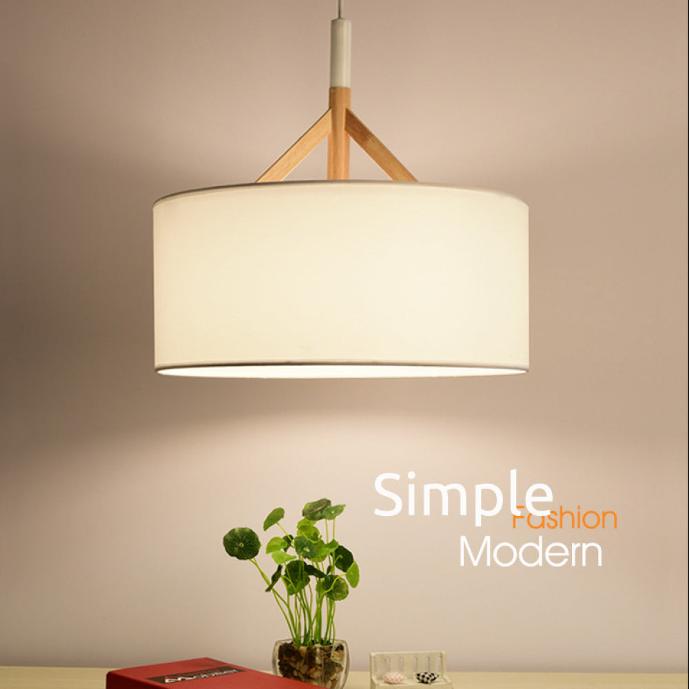 Creative Bar Counter Cafe Restaurant Pendant Light Simple Modern Solid Wood Art Single Head Restaurant Dining Table Pendant Light