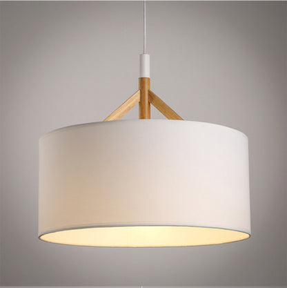 Creative Bar Counter Cafe Restaurant Pendant Light Simple Modern Solid Wood Art Single Head Restaurant Dining Table Pendant Light