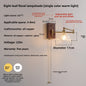 Nordic Japanese Style Bedroom Bedside Wall Lamp Copper Color Retro Simple Stair Aisle Lamp Living Room TV Background Wall Wall Lamp